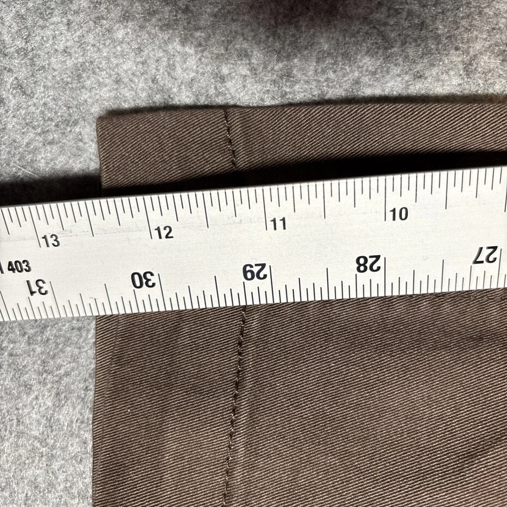 Hurley Chino Pants Mens 30x30 Brown Dri-FIT Straight Leg Zipper‎ Pocket